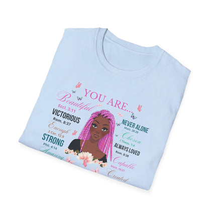 💜 You Are Empowerment Tee – Faith, Beauty & Strength