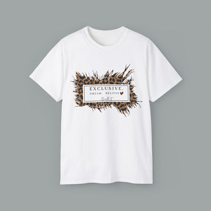 ✨ EXCLUSIVE. Dream. Believe. Leopard Graphic Tee
