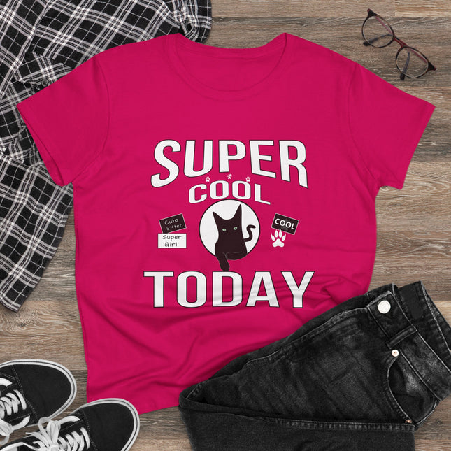 Super Cool Today T-Shirt – Cute Cat Graphic Tee