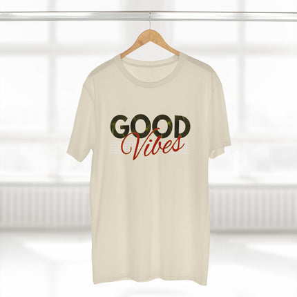 Good Vibes – Minimalist Retro Palm Leaf Graphic Tee
