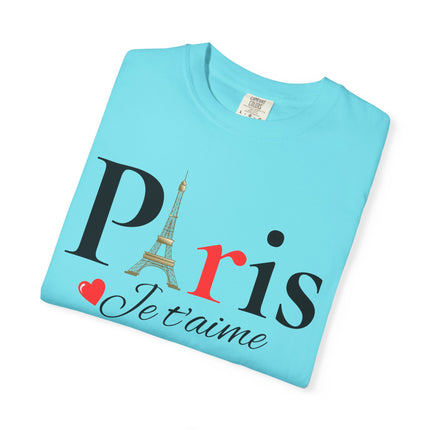 Paris Je t’aime” Eiffel Tower T-Shirt – Romantic French Style Tee