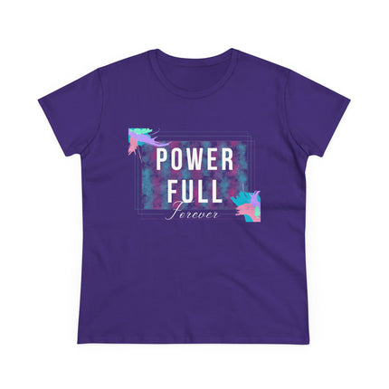 Women's Midweight Cotton Tee, Power Full...