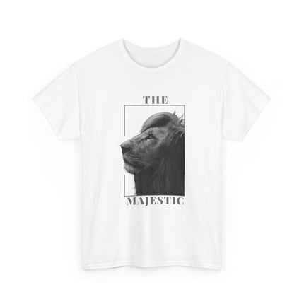 🦁 The Majestic Lion Graphic T-Shirt – White