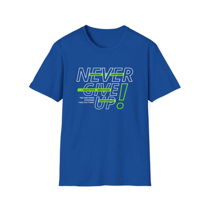 💪 NEVER GIVE UP! Motivational Tee