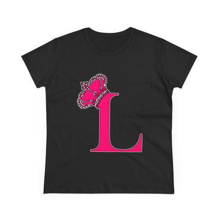 👑 L is for Queen – Monogram Crown Tee