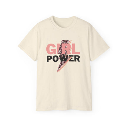 ⚡ Girl Power Leopard Bolt Tee – Fierce, Fearless, Feminine