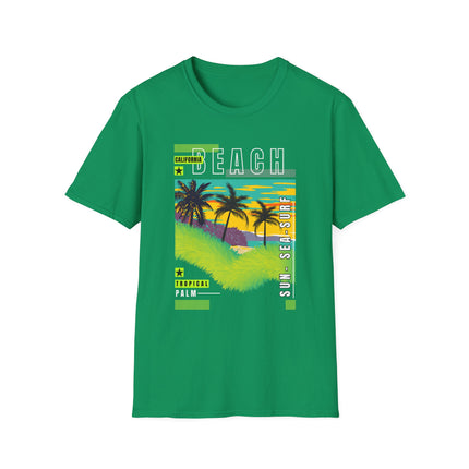 California Beach Tee – Tropical Vibes, Sunset Style 🌴🌅