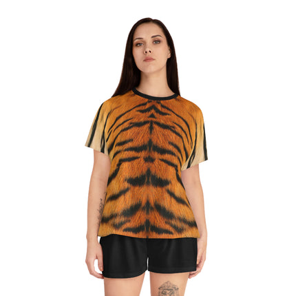 Women's Short Pajama Set (AOP) T-shirt Print Tiger