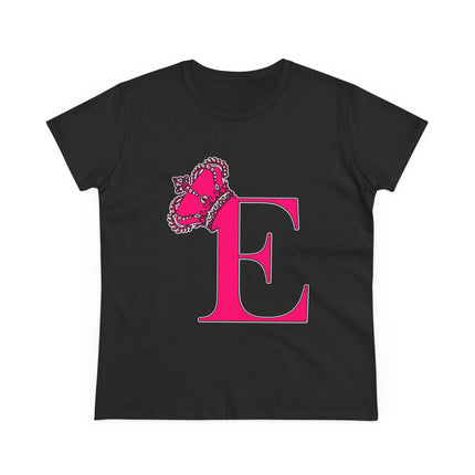 👑 “E” Monogram Tee – Royal Gold Edition (White & Gold)