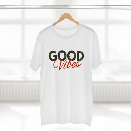 Good Vibes – Minimalist Retro Palm Leaf Graphic Tee