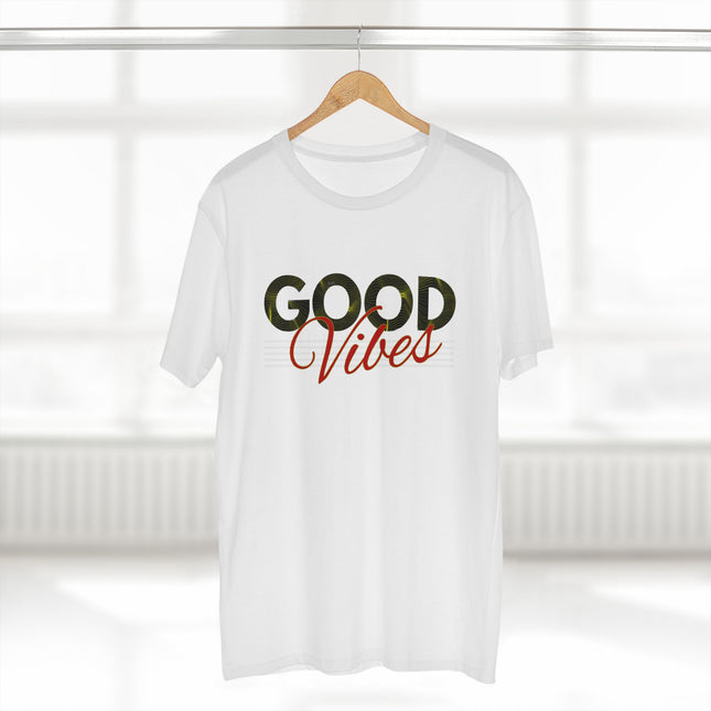 Good Vibes – Minimalist Retro Palm Leaf Graphic Tee