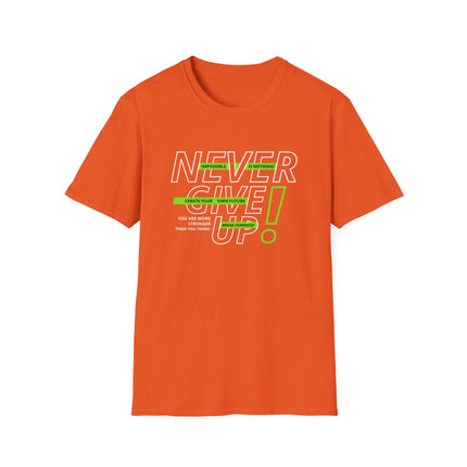 💪 NEVER GIVE UP! Motivational Tee