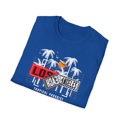 Summer Paradise Beach Tee, Unisex Softstyle T-Shirt