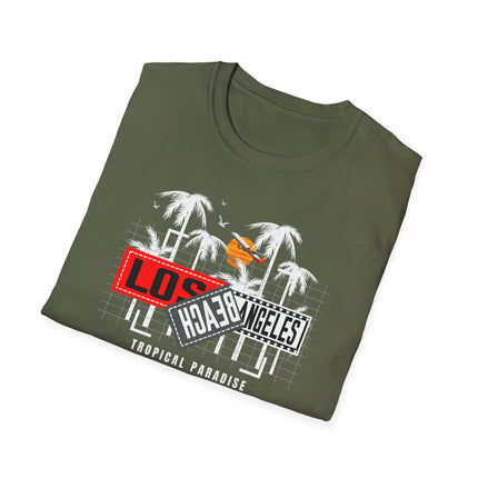 Summer Paradise Beach Tee, Unisex Softstyle T-Shirt
