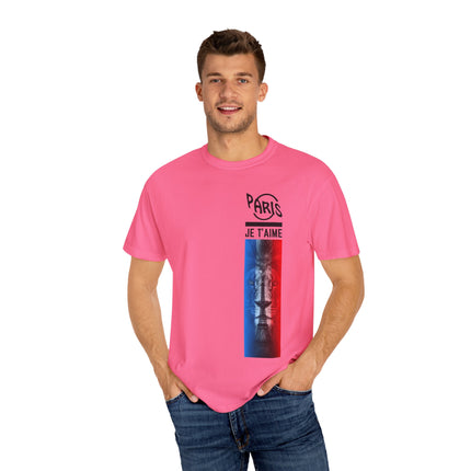 Paris Je T’aime Lion Tee – French Flag Art Graphic T-Shirt