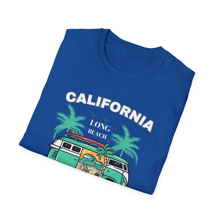 🌴 California Surfers – Long Beach Summer Adventure T-Shirt