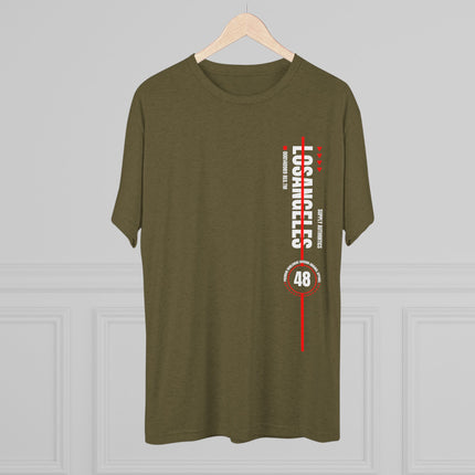 🏁 Los Angeles Vertical Graphic Tee – Black Edition