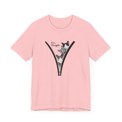 😾 Ew, People” Cat Tee – For the Socially Selective & Cat-Obsessed