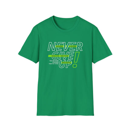 💪 NEVER GIVE UP! Motivational Tee