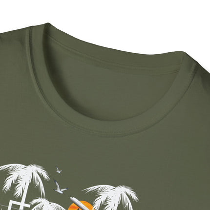 Summer Paradise Beach Tee, Unisex Softstyle T-Shirt