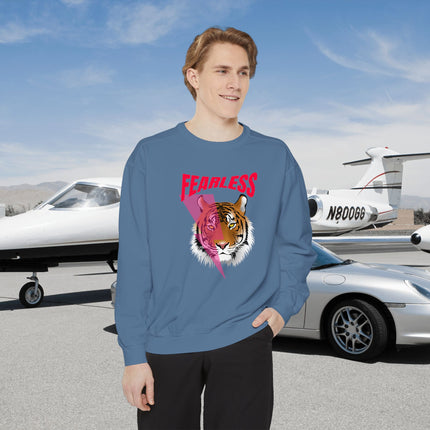 🐯 Fearless Tiger Crewneck Sweatshirt – Power in Style