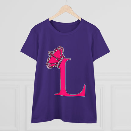 👑 L is for Queen – Monogram Crown Tee
