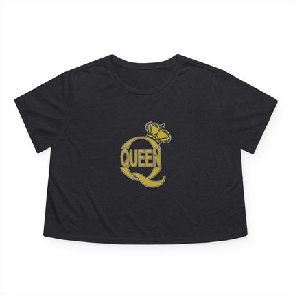 👑 Queen Q Crown Crop Tee – Rule Your Look