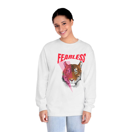 Fearless Tiger Crewneck Sweatshirt – White Edition