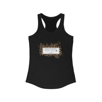 ✨ EXCLUSIVE Leopard Print Racerback – Dream. Believe. Slay.
