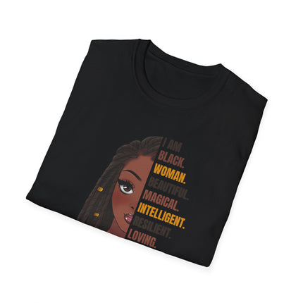 Empowered Queen Tee I Am” Statement Shirt (White)