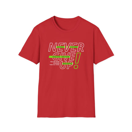 💪 NEVER GIVE UP! Motivational Tee