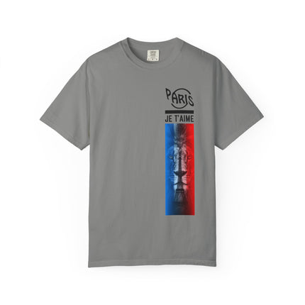 Paris Je T’aime Lion Tee – French Flag Art Graphic T-Shirt