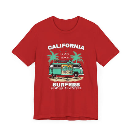 California Surfers Tee – Long Beach Vibes 🌴🏄‍♂️