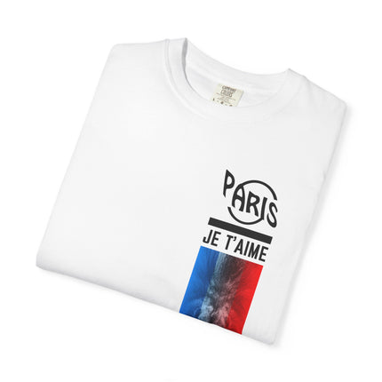 Paris Je T’aime Lion Tee – French Flag Art Graphic T-Shirt