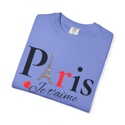 Paris Je t’aime” Eiffel Tower T-Shirt – Romantic French Style Tee
