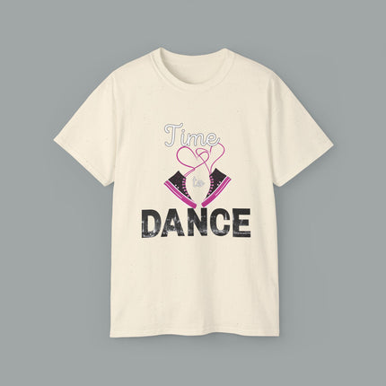 Unisex Ultra Cotton Tee, Print Time To Dance Luxury Design