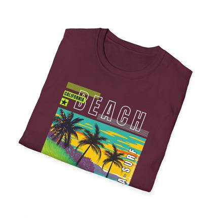 California Beach Tee – Tropical Vibes, Sunset Style 🌴🌅