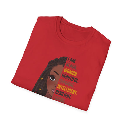 Empowered Queen Tee I Am” Statement Shirt (White)
