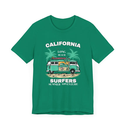 California Surfers Tee – Long Beach Vibes 🌴🏄‍♂️