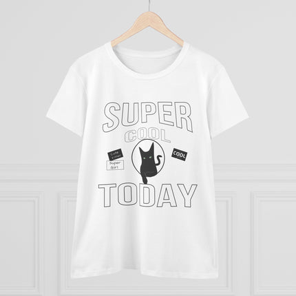 Super Cool Today T-Shirt – Cute Cat Graphic Tee