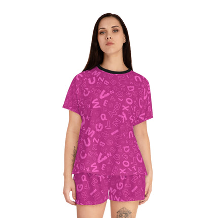 💜 Bold Alphabet Print Lounge Set