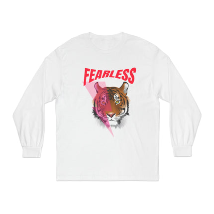 Fearless Tiger Crewneck Sweatshirt – White Edition