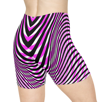 💜 "Hypnotic Pulse" High-Waist Shorts