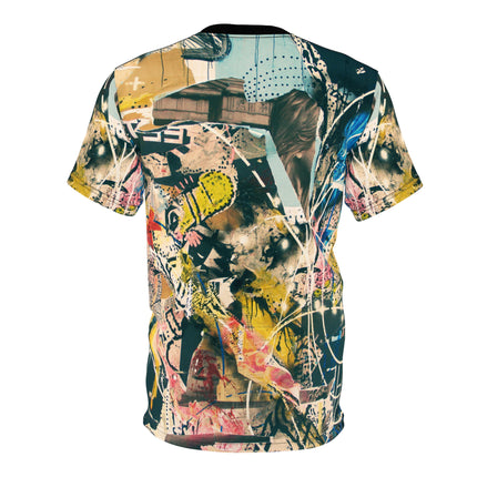 🎨 Urban Chaos Graphic Tee Abstract Art All-Over Print Shirt