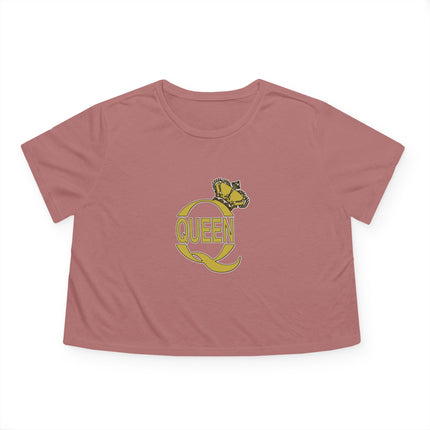 👑 Queen Q Crown Crop Tee – Rule Your Look