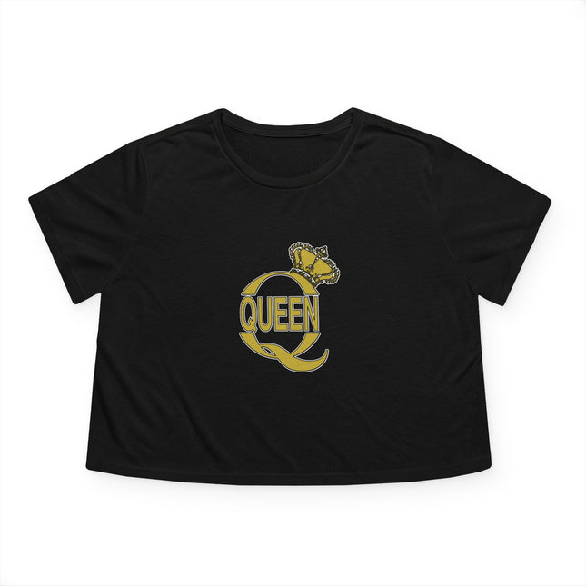 👑 Queen Q Crown Crop Tee – Rule Your Look