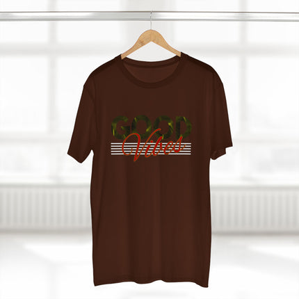 Good Vibes – Minimalist Retro Palm Leaf Graphic Tee