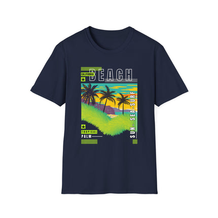 California Beach Tee – Tropical Vibes, Sunset Style 🌴🌅