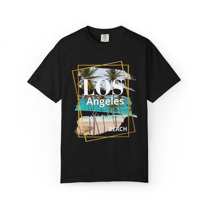 ☀️ Los Angeles Beach Vibes Graphic Tee – Black