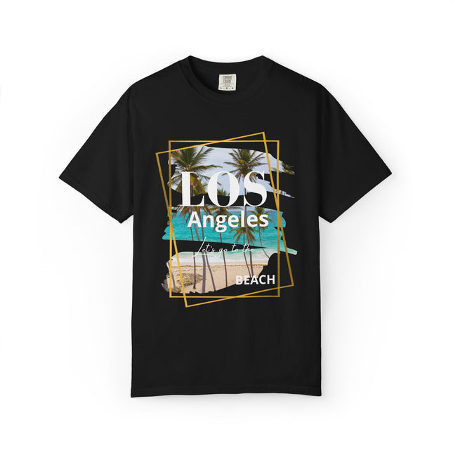 ☀️ Los Angeles Beach Vibes Graphic Tee – Black